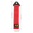 thumbnail image 4 of Towing Rope Racing Car Universal Tow Eye Strap Tow Bumper Hook Bar Trailer High Strength Nylon Tow Strap with Screws and NutsBlue, 4 of 5