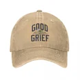 thumbnail image 3 of Gorra de béisbol retro de Peanuts, Charlie Brown, Good Grief, Snoopy, gorra de algodón desgastada, gorra de viaje para todas las estaciones, 3 of 5