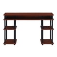 thumbnail image 6 of Convenience Concepts Designs2Go No Tools Student Desk with Shelves, Cherry/Black, All Ages - 30" Height, 6 of 7