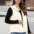 thumbnail image 3 of Ahdbta Fleece Vests for Women Casual Warm Zip Up Sleeveless Sherpa Jackets Fall Winter Lapel Outerwears with Pockets, 3 of 4