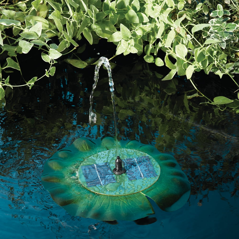 Floating Solar Lily Fountain by Smart Living Home & Garden