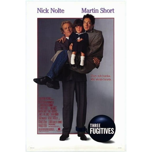 Posterazzi MOVIF8940 Three Fugitives Movie Poster - 27 x 40 in.