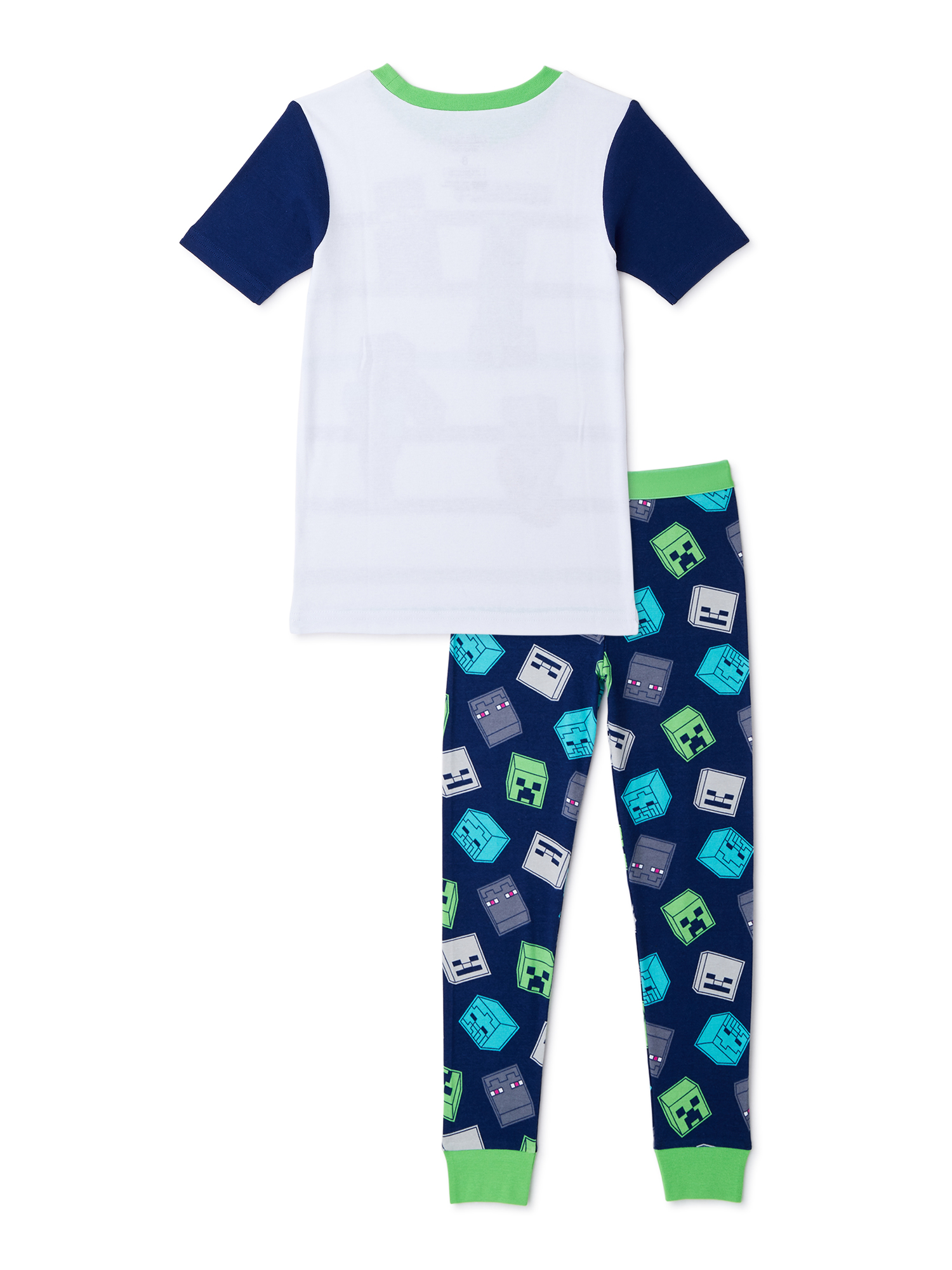 Minecraft Short Sleeve Crew Neck Graphic Prints Pajamas (Little Boys) 2 Piece Set - image 3 of 3
