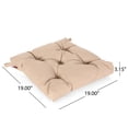 thumbnail image 3 of Noble House Baird Traditional Fabric Tufted Indoor Chair Cushion in Tuscany Pink, 3 of 4