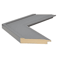 thumbnail image 2 of Porter Dark Grey Framed Wall Mirror, Rectangular Vanity Mirror, Multiple Sizes, 2 of 13