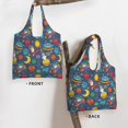 thumbnail image 2 of Vsdgher Cartoon Space Print canvas Tote Bag, Lightweight Cloth Bags, Suitable for shopping, groceries, travel, 2 of 4