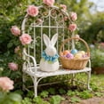 thumbnail image 1 of Tyidzon Easter Ceramic Bunny Figurine White Rabbit Ornament, Rabbit Table Centerpiece Sculpted for Home Living Room Decor, Birthday Gift, 1 of 6