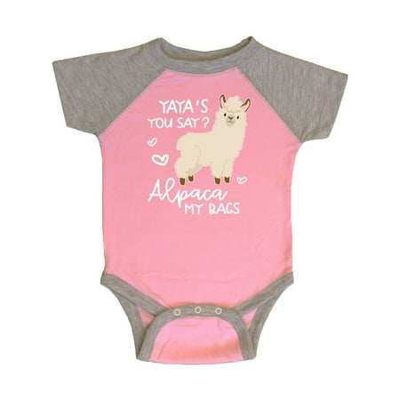 

Inktastic Yaya s You Say Alpaca My Bags Gift Baby Boy or Baby Girl Bodysuit