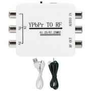 Audio Signal Adapter Mini YPbPr to RF Single Wire Transmission Converter for Long Distance Single Wire Transmission