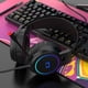 thumbnail image 3 of Auriculares para juegos con Control de cancelación de ruido activo, cómodos auriculares de material cuero, con puerto USB, funcionan para ordenadores, USB negro Yotijar Auriculares para juegos con cable, 3 of 8