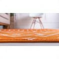 thumbnail image 7 of Unique Loom Mamounia Moroccan Trellis Rug Orange/Ivory 9' x 12' Rectangle Geometric Tribal Perfect For Living Room Bed Room Dining Room Office, 7 of 7