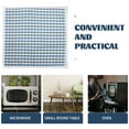 thumbnail image 3 of FONWILYO 1Pcs Blue Polyester Square Microwave Dust Cover for Home Appliances in Kitchen Use, 3 of 6