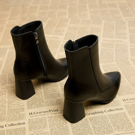 

Weekly Deals! Tejiojio Clearance Women s Boots Short Sleeve Women s Boots 2023 New Winter Pointed Heel Casual Versatile Women s Boots