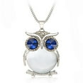 thumbnail image 4 of Jewelry Korean Cute Crystal Owl Pendant Necklace Vintage Long Necklaces Mother's Day Birthday Anniversary Gifts for Mom Of The Day, 4 of 6
