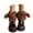 Coffee, variant on Women Thin Socks Thermal Lined Sleeping Socks Winter Warm Knitted Bed Socks With Cute Puppy Design Cozy Footwear For Cold Nights At Home, One Size