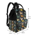 thumbnail image 2 of Disketp Plaid Dachshund Mochila de Pañales de Gran Capacidad con Múltiples Bolsillos, Mochila de Viaje Multifuncional para Bebé, Unisex, Moderna y Resistente, 2 of 6