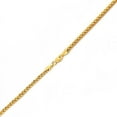 thumbnail image 2 of LOVEBLING 10K Yellow Gold 2.5mm Palm Round Wheat Franco Chain Necklace with Lobster Lock (16), 2 of 3