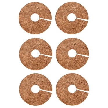 TIMIFIS Pot Covers 6Pcs Coconuts Mulching Disc Pot Covers Disc Mat Winter Protection Cover Small Vases for Flowers
