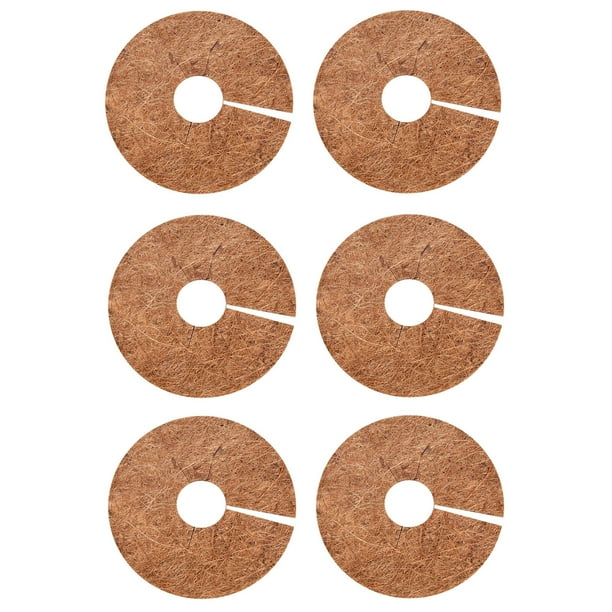 Xihbxyly Oferta Relampago 6 Piezas de Cubiertas, Macetas y Discos, Trituración de Cocos, Cinta de Disco, Protección de Plantas En Invierno
