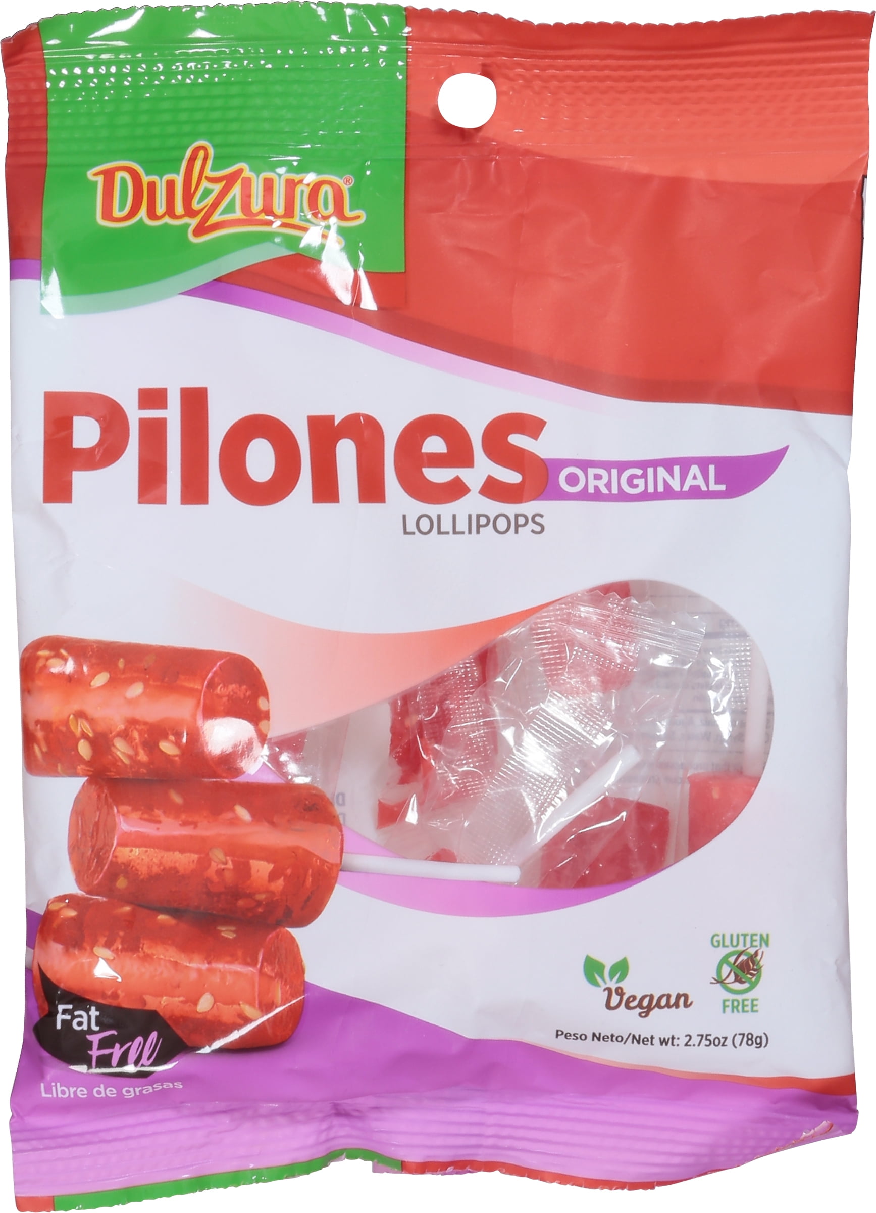 (5 pack) Dulzura Pilones (Lollipop) 2.75oz Bag