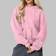 thumbnail image 2 of Caywon Casual Loose-Fit Hooded Sweatshirt for Women Printed Round Neck Long Sleeves Comfy Daily Wear for Spring Autumn, 2 of 5