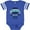 Football Blue and White, variant on Inktastic Happy Birthday, Daddy Best Ever in Blue Boys or Girls Baby Bodysuit