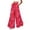 Red, variant on Dolkfu Flowy Pants for Women Trendy Red Full Wide-Leg High-Waist Joggers Pants Elastic Waist Flowers Printed Vacation Pants Red,L