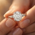 thumbnail image 4 of vylahjewellery 10K Yellow Vermeil Gold Anniversary Ring Proposal Ring Oval Cut Moissanite Diamond Wedding Ring Classic Engagement Ring for Her, 4 of 5