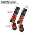 thumbnail image 2 of Sikiie Cultural Silhouette Journey Knee Socks, High Socks Long Stretchy Sock Women Knee High Stocking, Long Socks for Women, 2 of 6