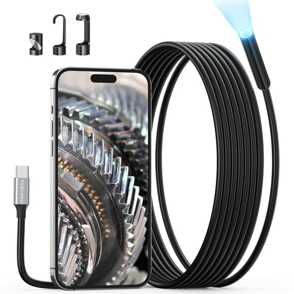 Cámara endoscópica Teslong USB-C para inspección de boroscopios, 10 m