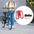 thumbnail image 1 of Colaxi Folding Bike Front Carrier Adapter Front Carrier Adapter Replaces Repair Quick Release 3 Hole Screws for Cycle Outdoor Riding Red, 1 of 8