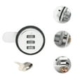 thumbnail image 6 of WORGEOUS 2pcs Combination Cam Cabinet Lock Black Zinc Alloy Convenient Password Security Lock, 6 of 8