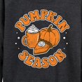 thumbnail image 3 of Instant Message - Pumpkin Season - Women's Lightweight French Terry Long Sleeve Shirt, 3 of 6