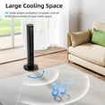 thumbnail image 6 of FREE VILLAGE 36 inch Tower Fan Portable Floor Fans,85°Oscillating Fan Quiet Cooling 12H Timer Remote Control Standing Bladeless Electric 3 Wind Speeds 4 Modes Bedroom Drom Office,Black, 6 of 8