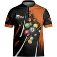 thumbnail image 3 of Personalized Billiard Bowling Jersey 3D Billiard Shirt Custom Billiard Flag Shirt Men's Pool Billiards Shirt 8 Ball Men Women (Teal, 5XL), 3 of 9