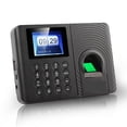 thumbnail image 1 of Fingerprint Attendance Biometric Machine System Employee Keypad Electric Time Clock Recorder USB Data Manage, 1 of 5