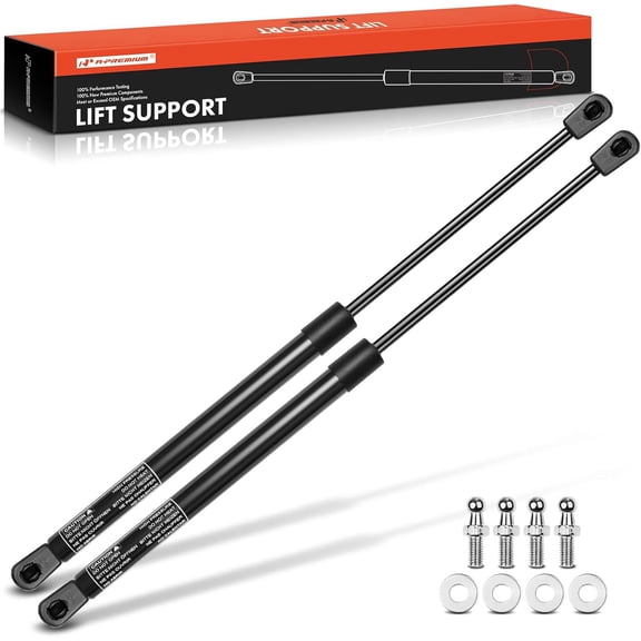 A-Premium 14.5 inch 24lb Universal 14.5" Lift Supports Gas Spring Shock Struts Replacement for Toolbox Cabinets Sliding Window Storage Bed Bench Lids Basement Door 2-PC Set