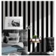 thumbnail image 4 of Guvana Papel Pintado Autoadhesivo A Rayas En Blanco Y Negro, 118 X 17,7 Pulgadas, Papel De Contacto Extraíble, Impermeable, Revestimiento Decorativo De Pared, Gabinetes, Estantes, Revestimiento De Caj, 4 of 5