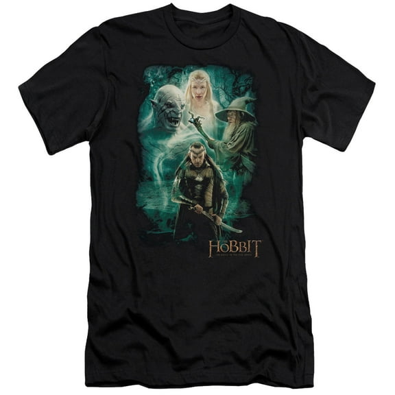Hobbit Elronds Crew S/S Adult 30/1 T-Shirt Black
