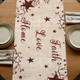 thumbnail image 5 of Table Runners 72 Inches Long Dress Scarves, Vintage Country Farmhouse Kitchen/Dining Table Runner, Coffee Tablerunners, Vintage Rustic Texas Stars Plants Branch 18x72 Inch, 5 of 9