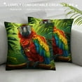 thumbnail image 3 of Orinice Colorful Parrot Graphic Decorative Pillow Cover for Home Couch Living Room Bed Sofa 24x24in, 3 of 5