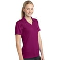 thumbnail image 5 of Sport-Tek Women's Y-Placket Moisture Wicking Polo Shirt, 5 of 5
