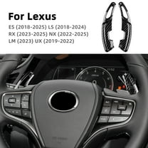 Car Steering Wheel Paddle Shifter ABS Material for 2018-2025 Lexus ES & 2023-2025 Lexus RX Car Interior Accessories 2pcs, Black Carbon Fiber