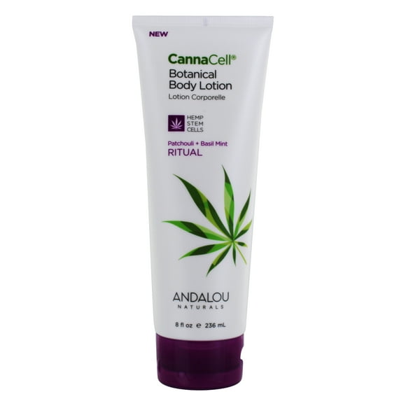 Andalou Naturals - CannaCell Botanical Body Lotion Ritual Patchouli + Basil Mint - 8 fl. oz.
