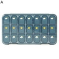 thumbnail image 2 of Neinkie Weekly Pill Organizer,3-Times-A-Day 7 Day Pill Box Large Compartments Moisture-Proof Pill Case Medication Reminder Portable Travel Container for Vitamins Fish Oil Compartments, 2 of 7