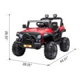 thumbnail image 4 of TOBBI 12V Kids Electric Battery-Powered Ride On Toy SUV Truck Car, Red, 4 of 6