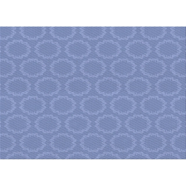 Ahgly Company Machine Washable Indoor Rectangle Transitional Denim Blue Area Rugs, 8' x 12'