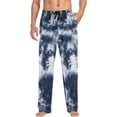 thumbnail image 4 of Men's Pajama Pants with Pockets Sleepwear Lounge Pants Stretch Casual Tie Dye Abstract Stylish 29, 4 of 7