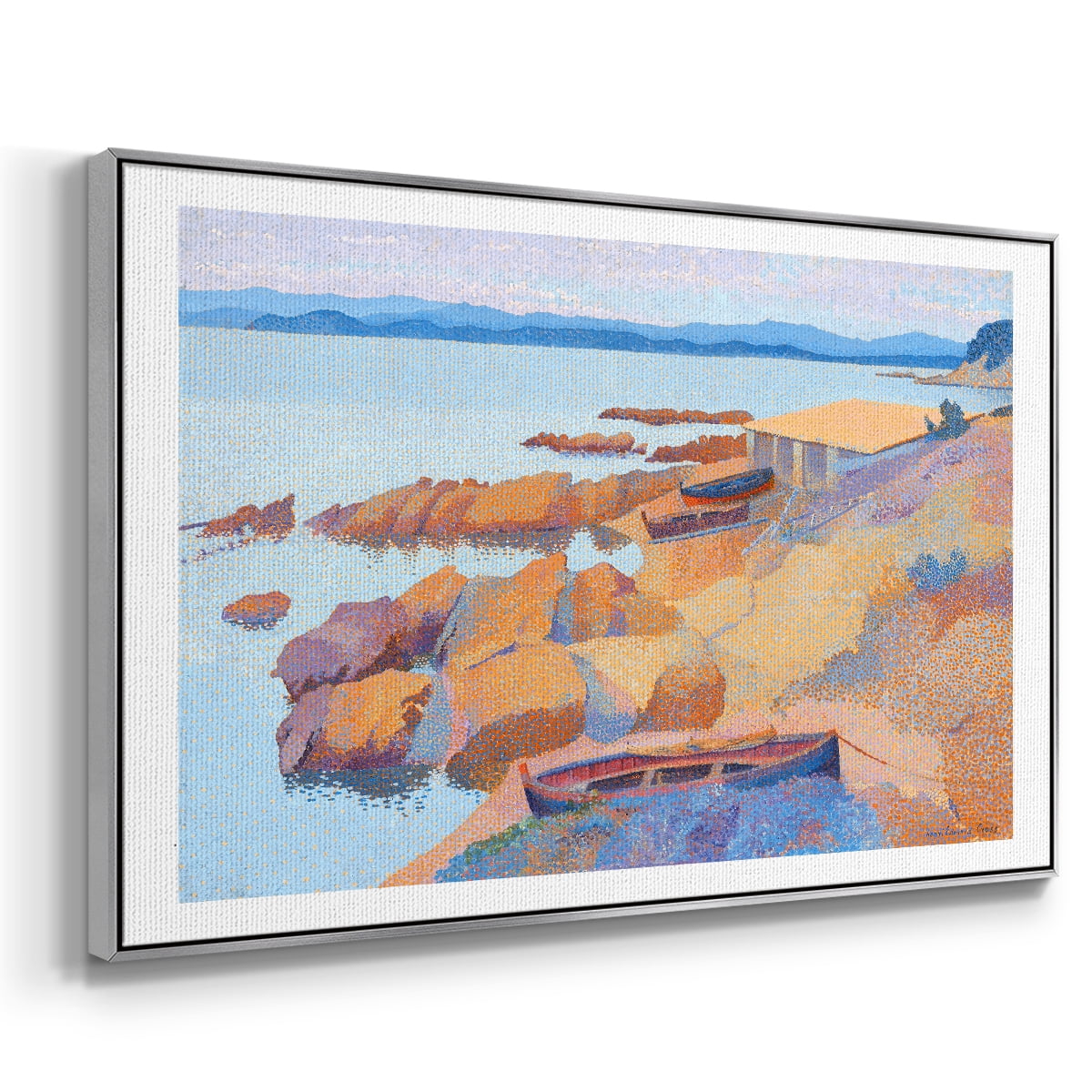 Vintage Landscape-CXXIX By Wexford Home Framed in Silver Wood Gallery Wrapped Canvas 17 in. x 25 in.