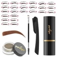 thumbnail image 2 of Eyebrow Stamp Kit with Reusable Stencils, Water-Resistant Smudge-Resistant Brow Makeup, Natural-Looking Finish, Dark Brown, 2 of 9
